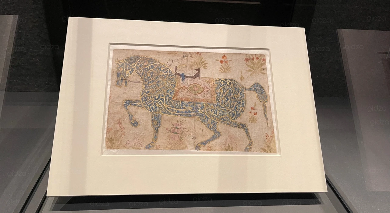 Лошадь из каллиграфии, конец 10 века по исламскому календарю
