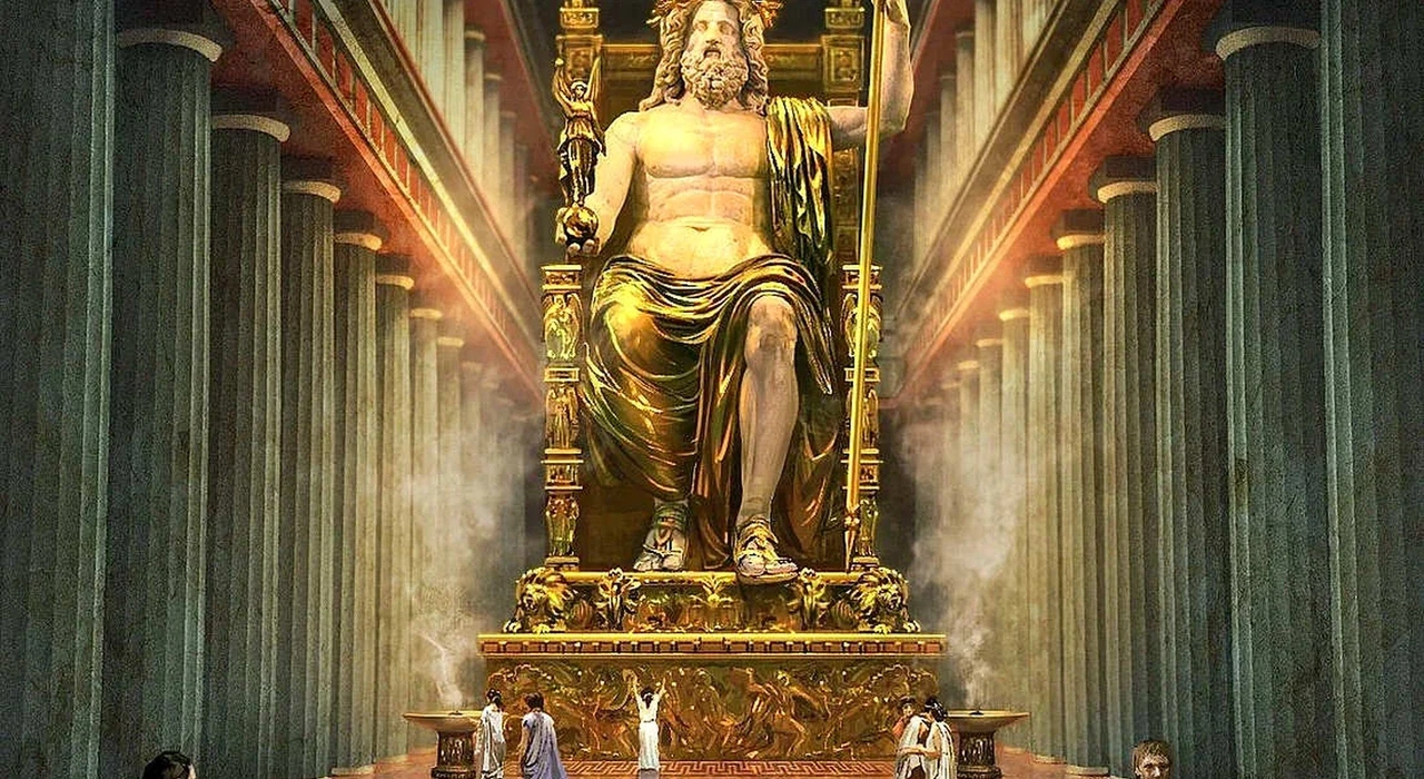 Предположительное изображение статуи Зевса