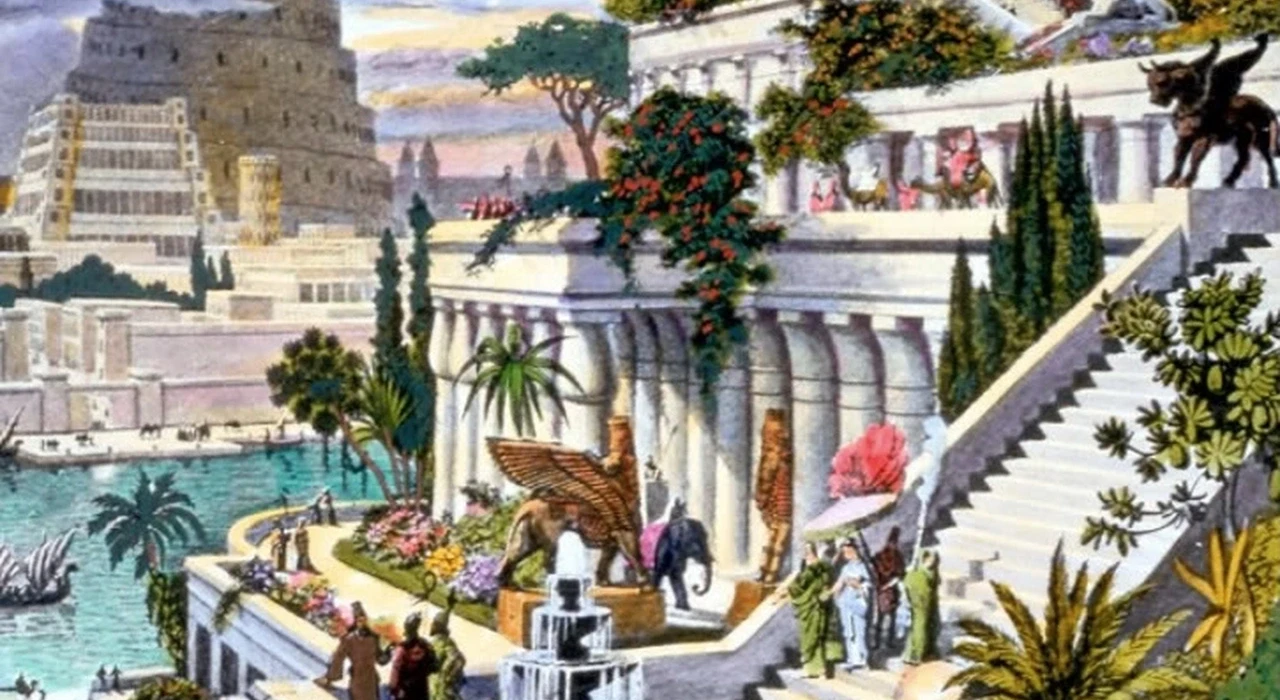 Вавилонские Висячие сады Семирамиды. предположительный внешний вид