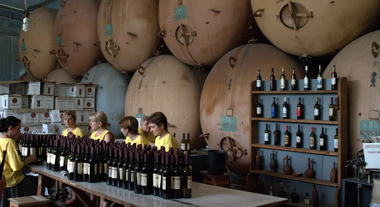 Грузия, винный завод Кварели