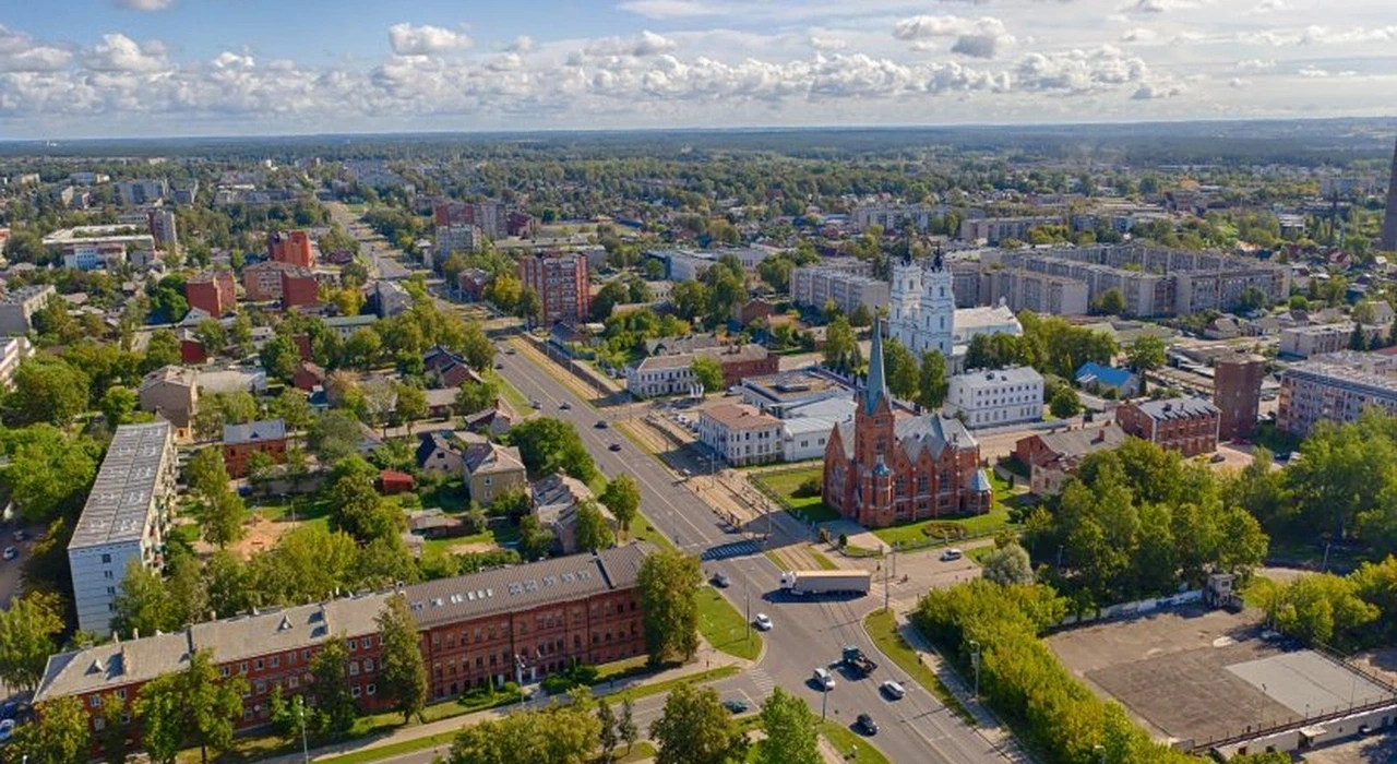 Район Церковной горки в Даугавпилсе, Латвия